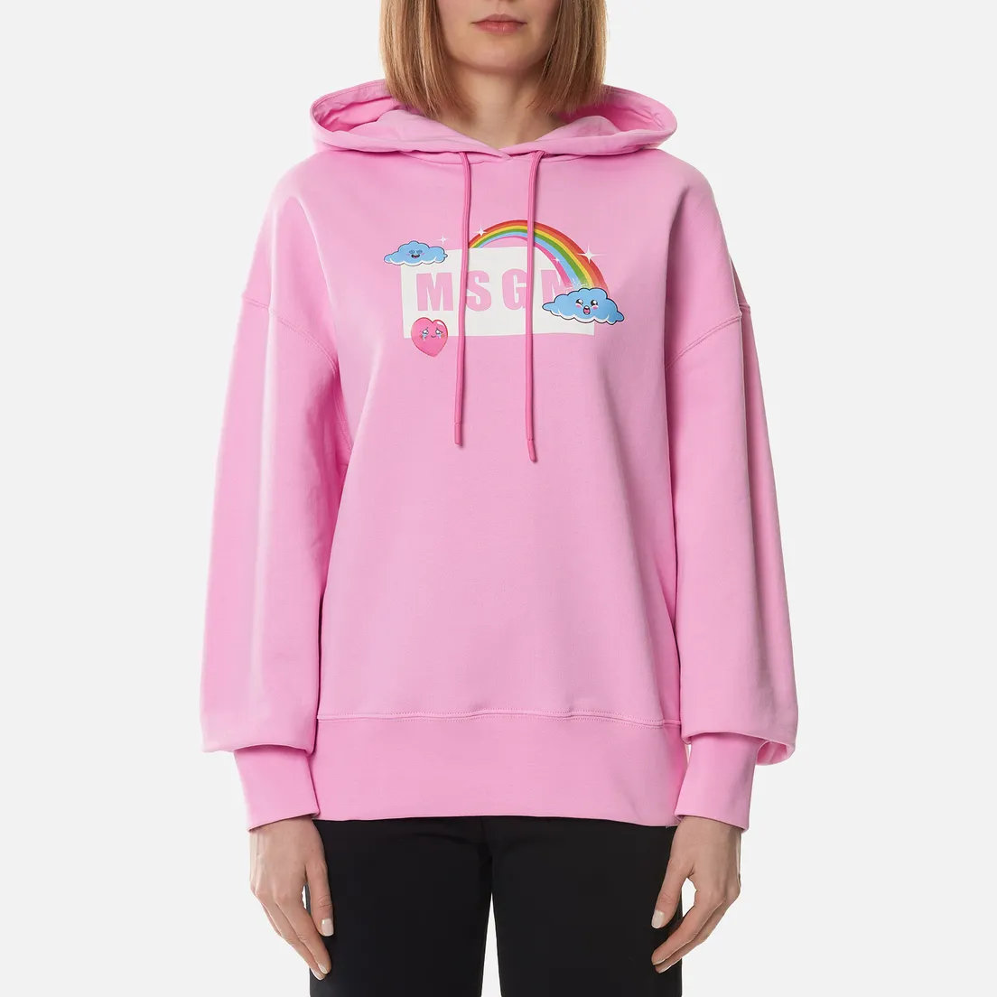 MSGM Женская толстовка Cute Logo Box Hoodie