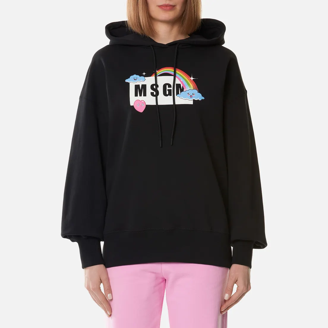 MSGM Женская толстовка Cute Logo Box Hoodie