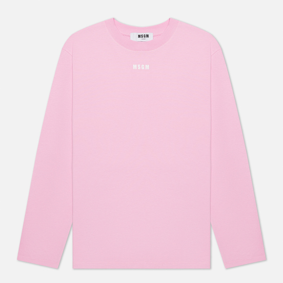 Женский лонгслив MSGM Micrologo Pink