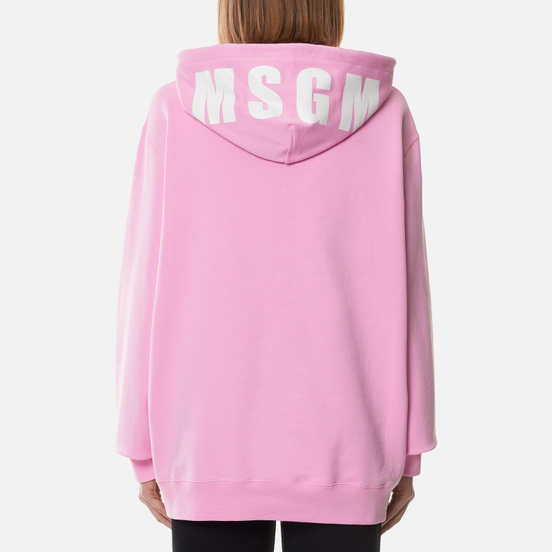 Женская толстовка MSGM Maxilogo Hoodie Pink