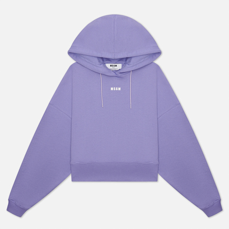 Женская толстовка MSGM Micrologo Hoodie, цвет фиолетовый, размер XXS
