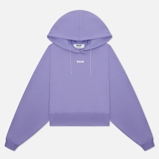 Женская толстовка MSGM Micrologo Hoodie Wisteria