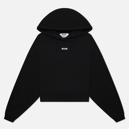 Женская толстовка MSGM Micrologo Hoodie, цвет чёрный, размер S