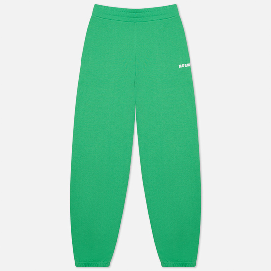 Женские брюки MSGM Micrologo Luminous Green
