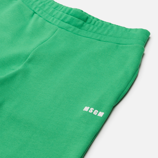 Женские брюки MSGM Micrologo Luminous Green