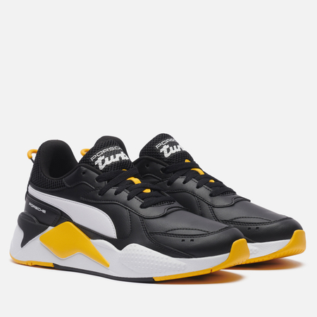 фото Мужские кроссовки puma x porsche legacy rs-x, цвет чёрный, размер 40.5 eu