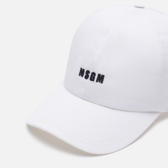 Кепка MSGM Micrologo Basic White/Black