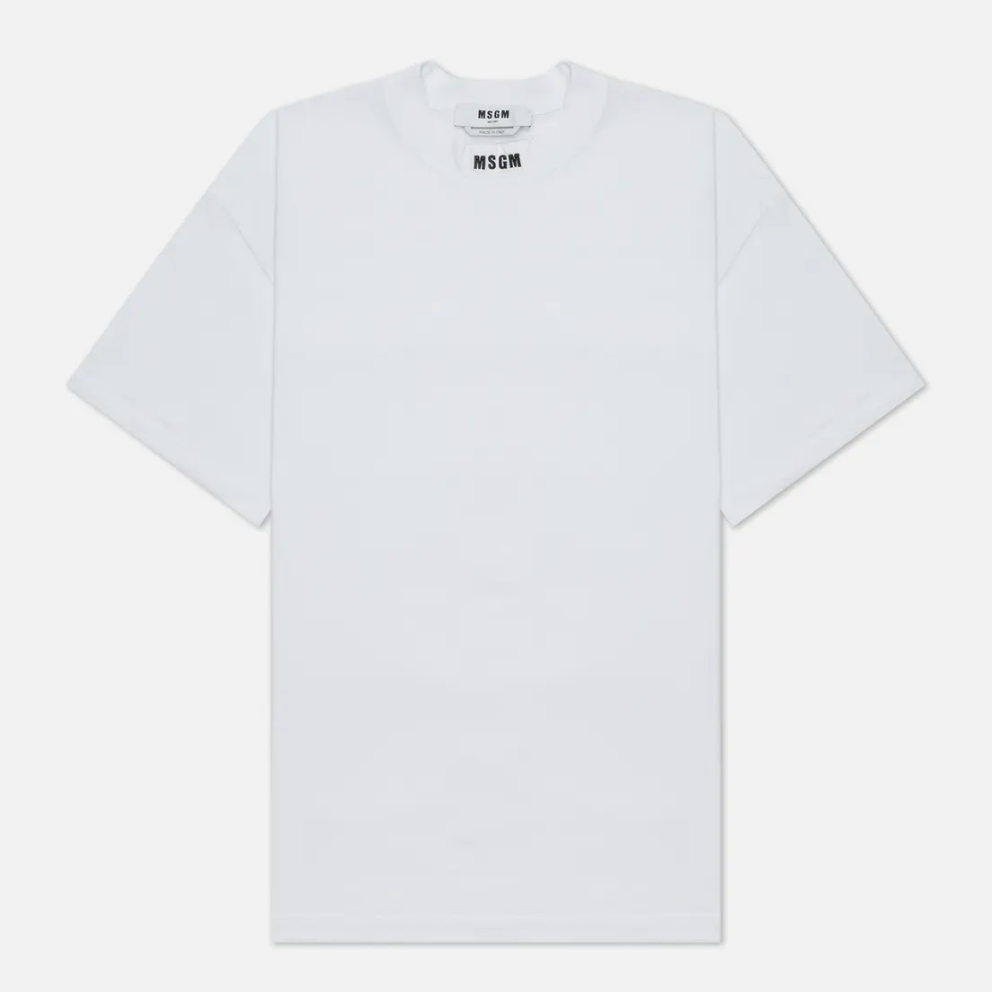 MSGM Мужская футболка Micrologo High Crew Neck