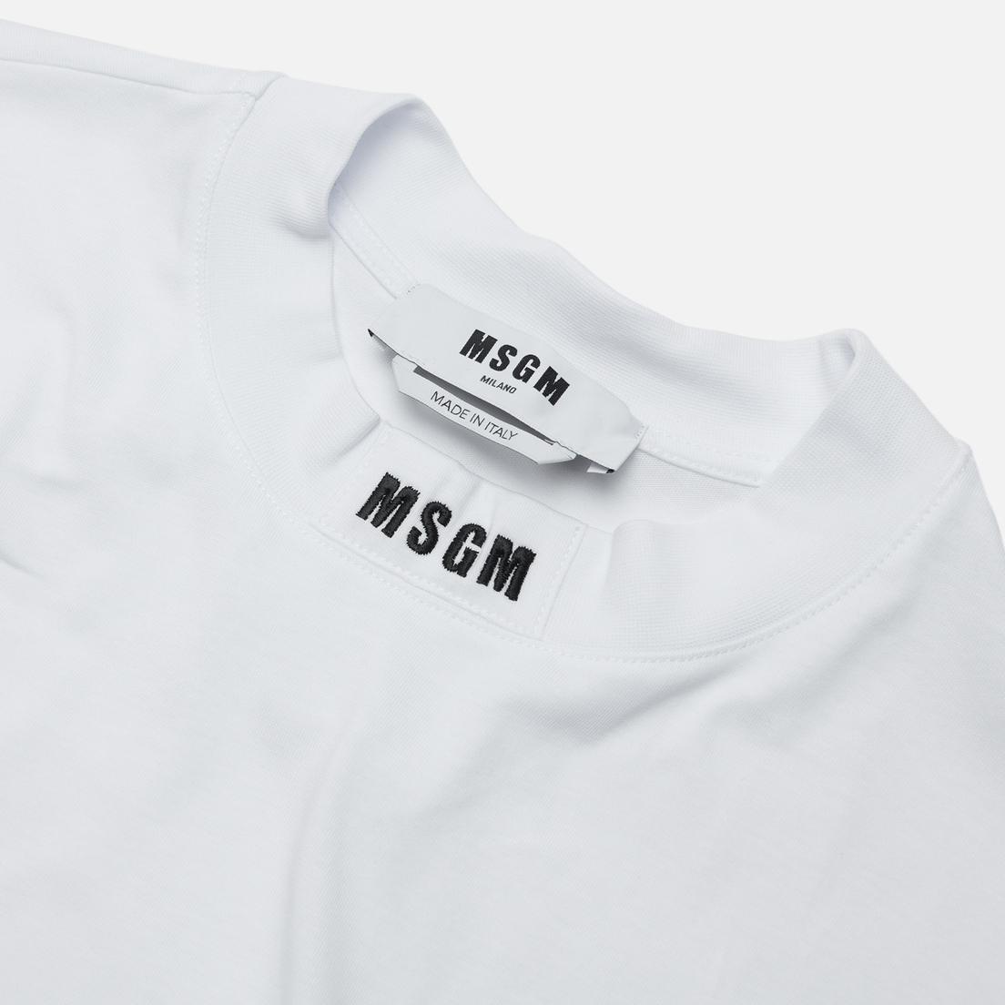 MSGM Мужская футболка Micrologo High Crew Neck