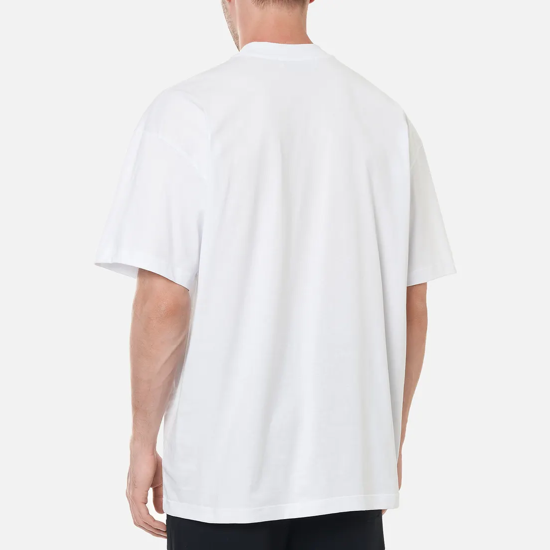 MSGM Мужская футболка Micrologo High Crew Neck