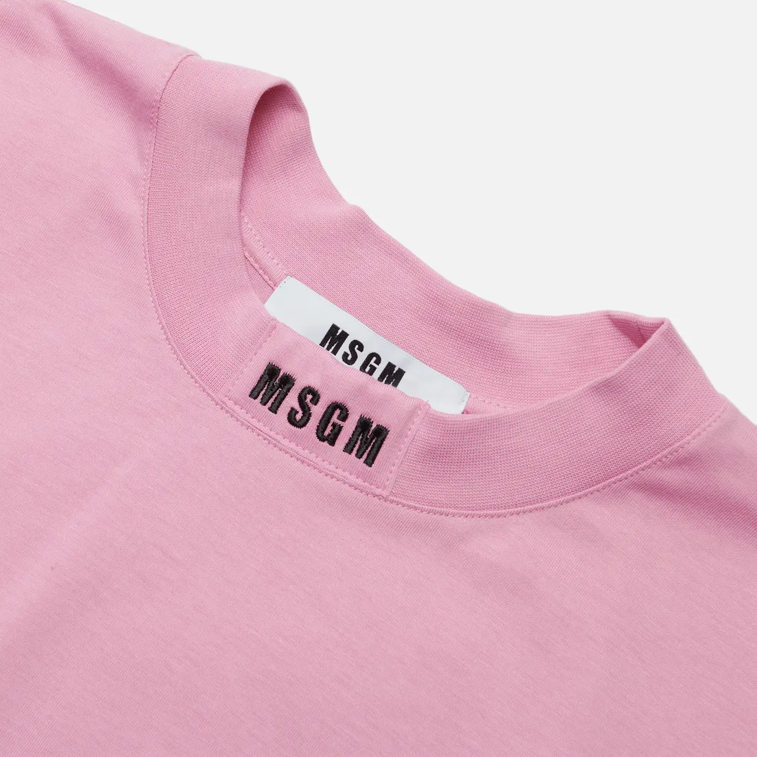 MSGM Мужская футболка Micrologo High Crew Neck