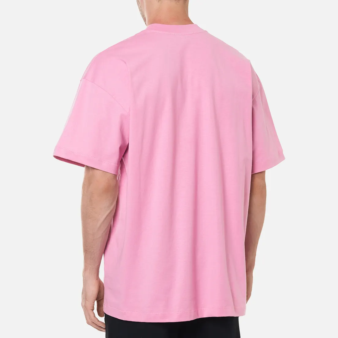 MSGM Мужская футболка Micrologo High Crew Neck