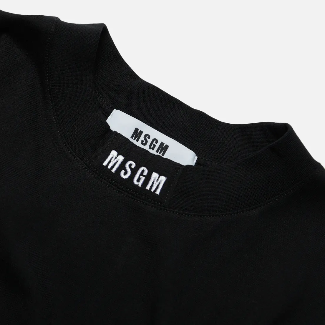 MSGM Мужская футболка Micrologo High Crew Neck