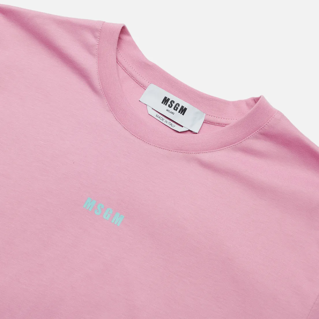 MSGM Мужская футболка Micrologo Seasonal Crew Neck