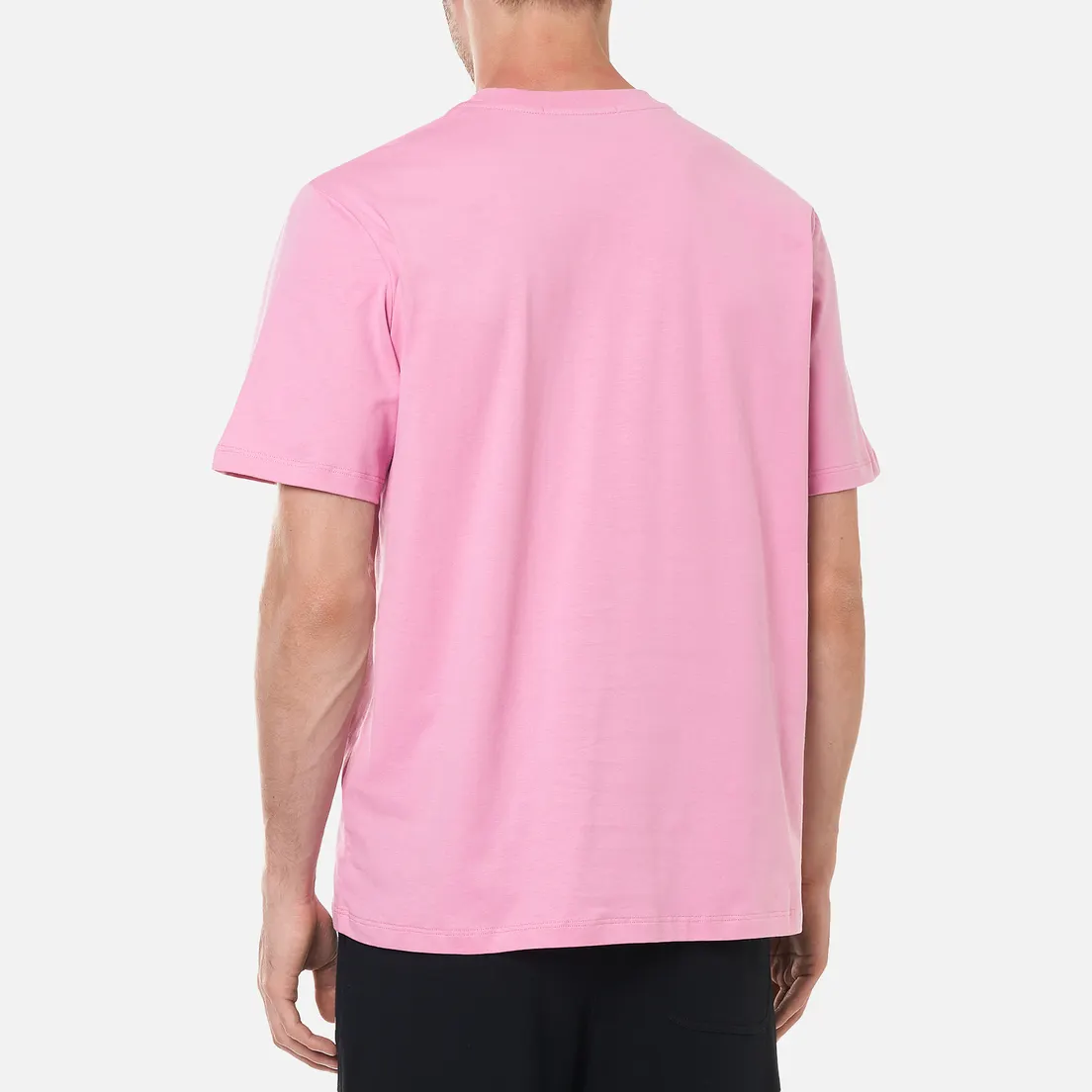 MSGM Мужская футболка Micrologo Seasonal Crew Neck
