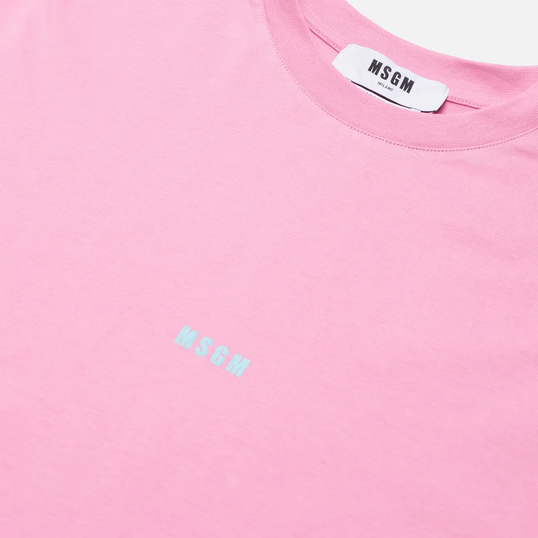 MSGM Мужской лонгслив Micrologo Seasonal Crew Neck