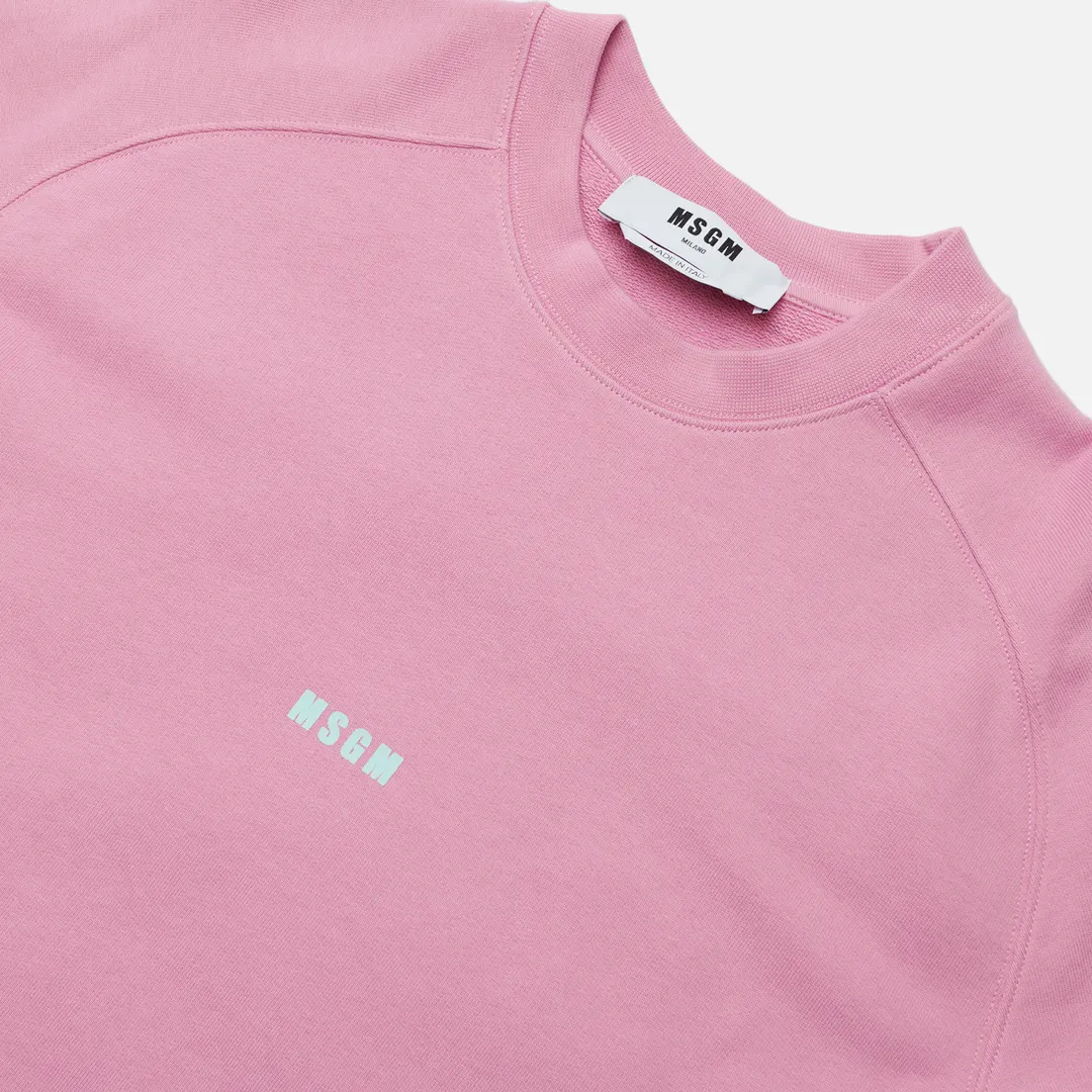 MSGM Мужская толстовка Micrologo Seasonal Crew Neck