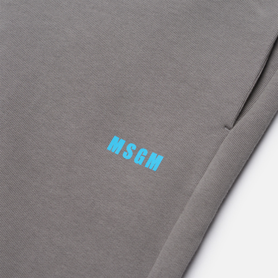 Мужские брюки MSGM Micrologo Seasonal Grey/Blue