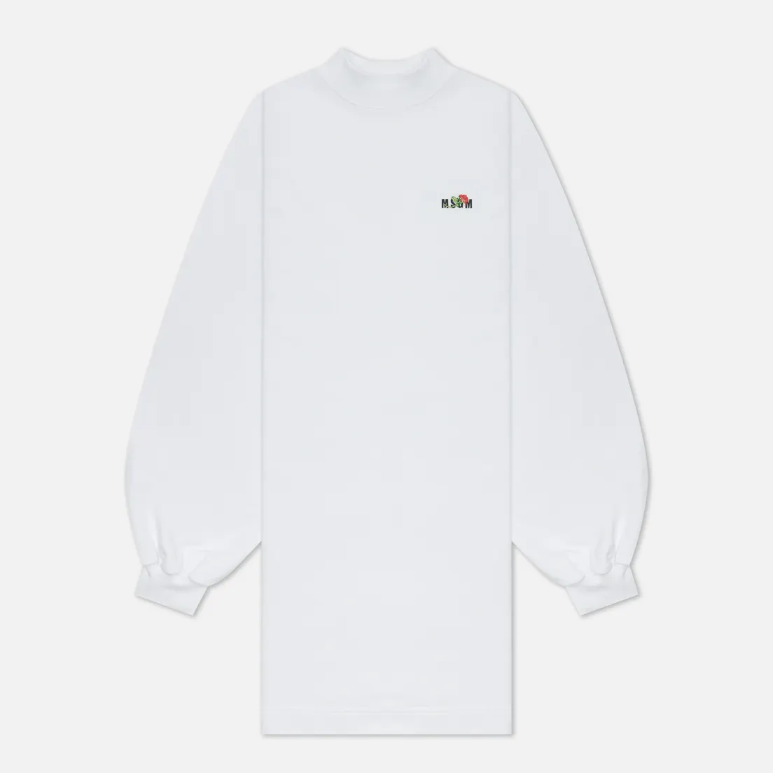 MSGM Женское платье Micrologo Rose Flower