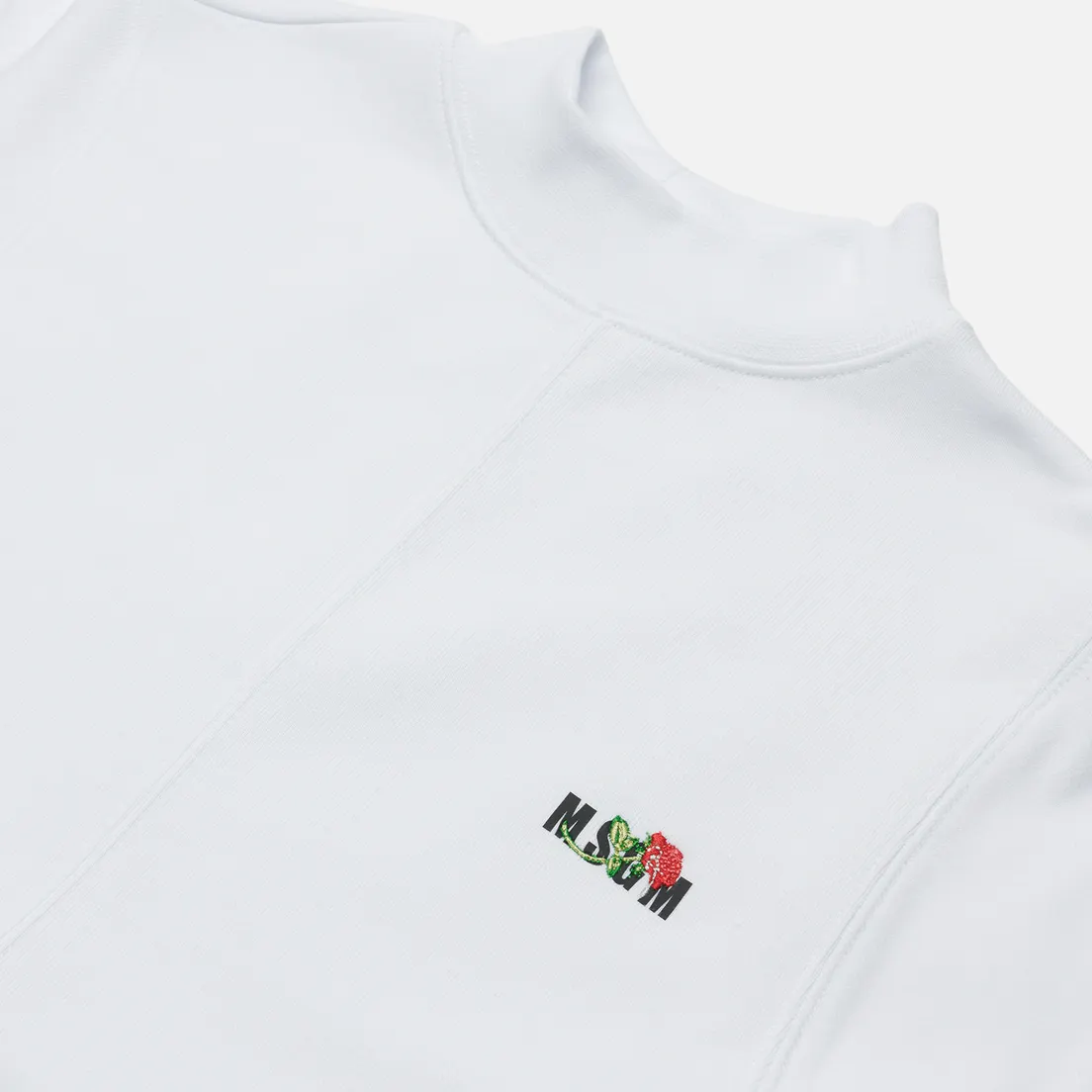 MSGM Женское платье Micrologo Rose Flower