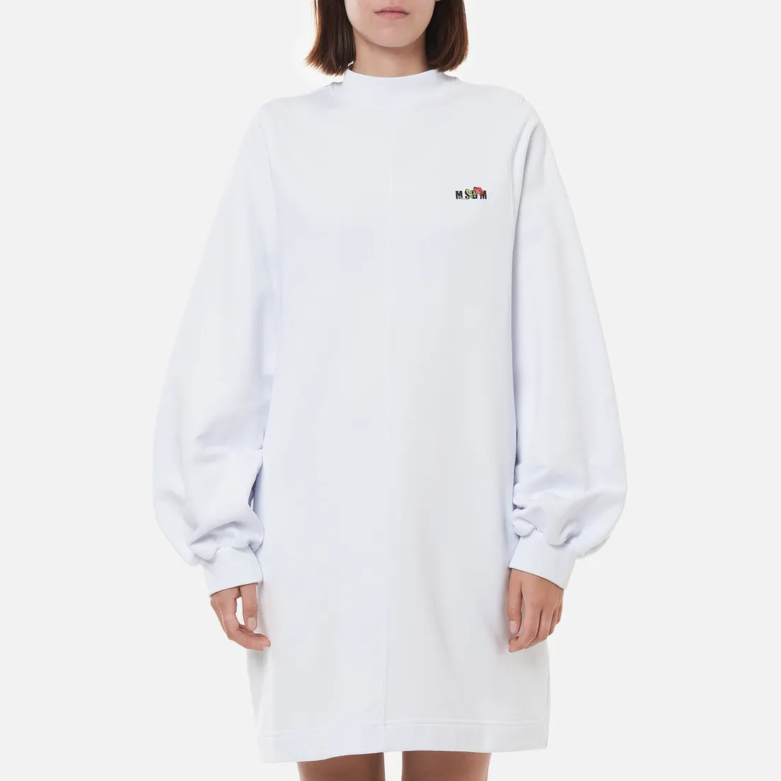 MSGM Женское платье Micrologo Rose Flower