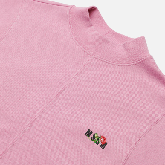 Женское платье MSGM Micrologo Rose Flower Bright Pink/Black