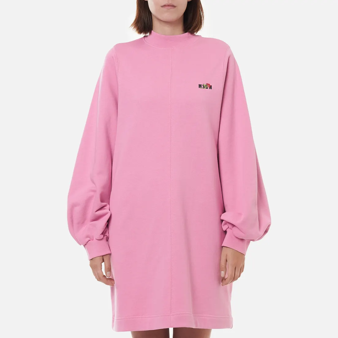 MSGM Женское платье Micrologo Rose Flower