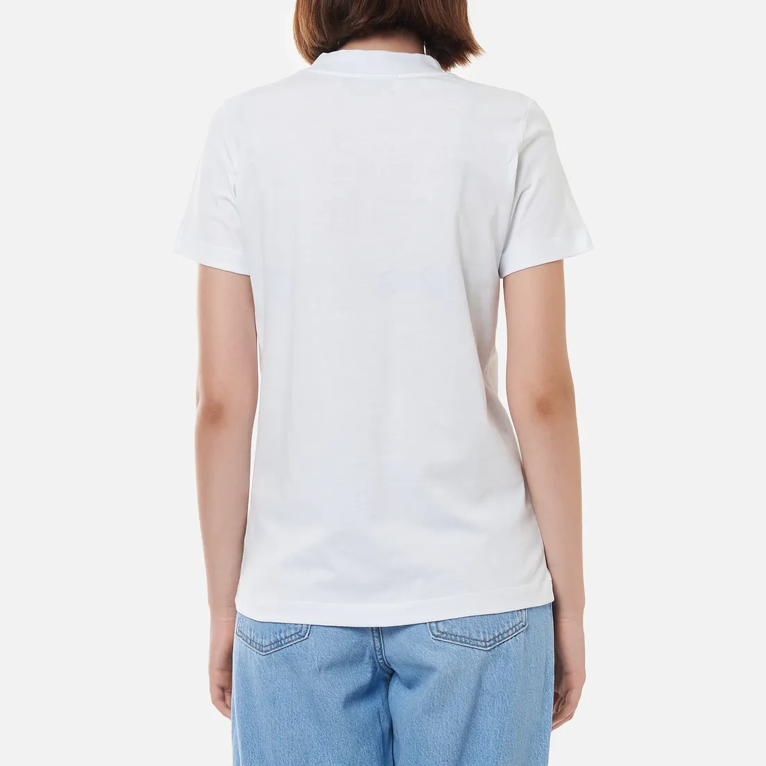MSGM Женская футболка Micrologo Rose Flower Crew Neck