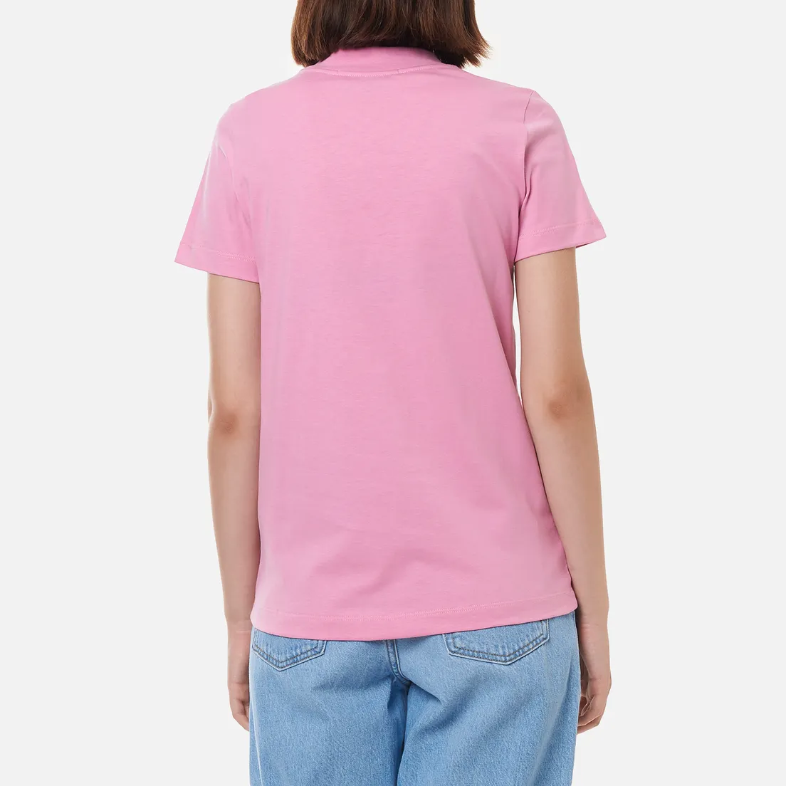 MSGM Женская футболка Micrologo Rose Flower Crew Neck