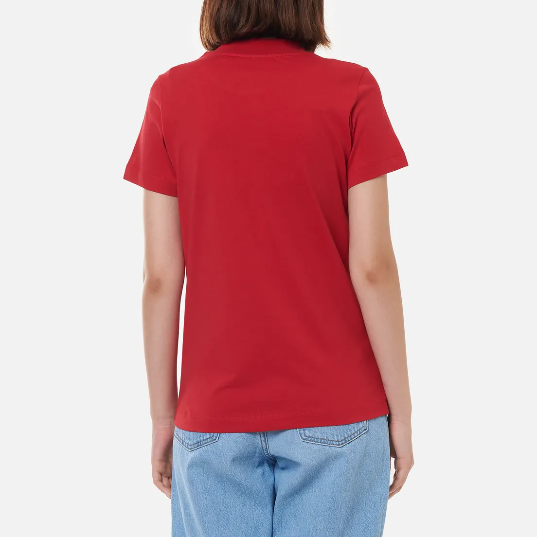 MSGM Женская футболка Micrologo Rose Flower Crew Neck