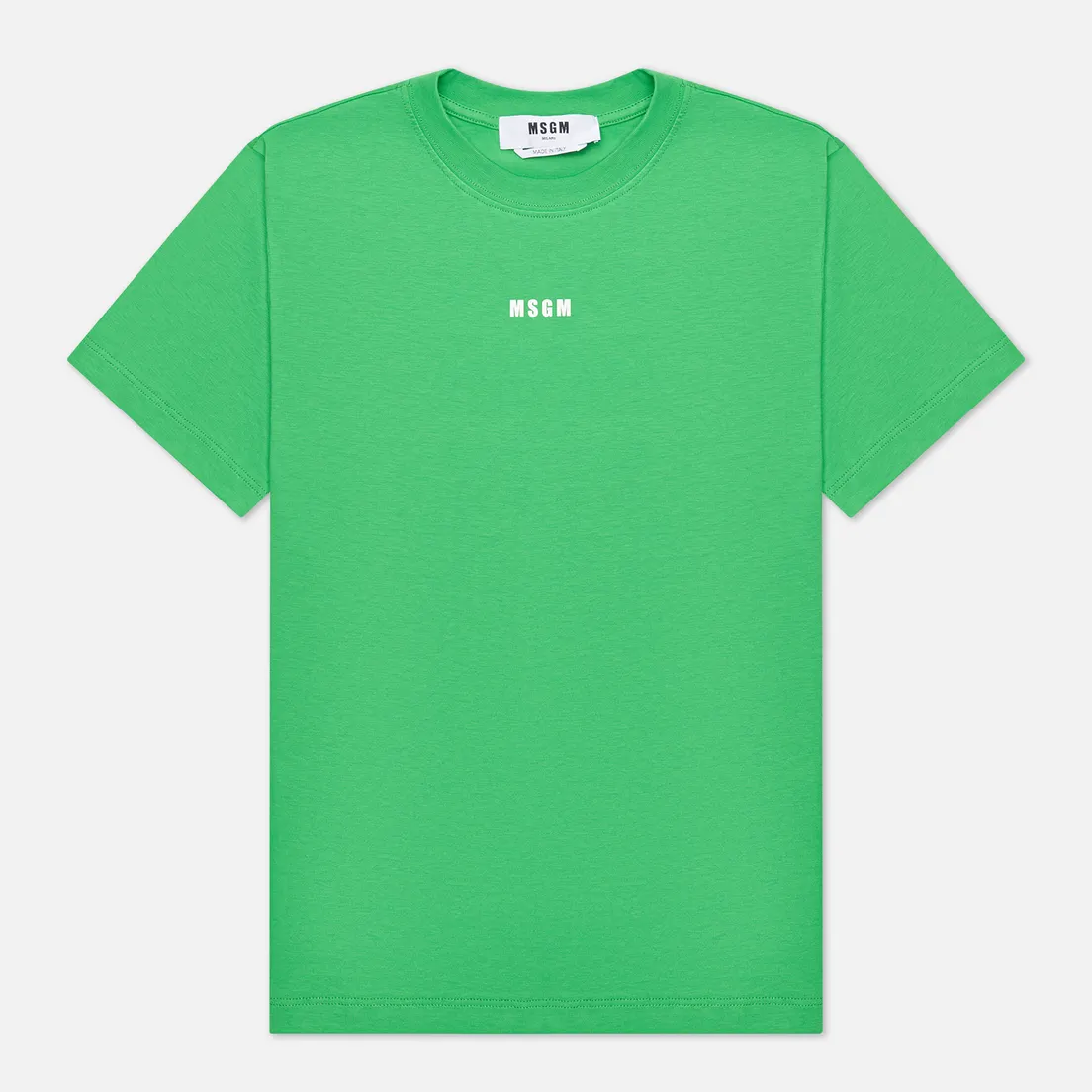 MSGM Женская футболка Micrologo Seasonal Crew Neck