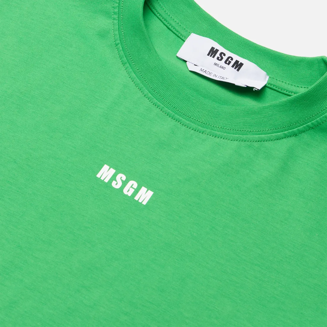 MSGM Женская футболка Micrologo Seasonal Crew Neck