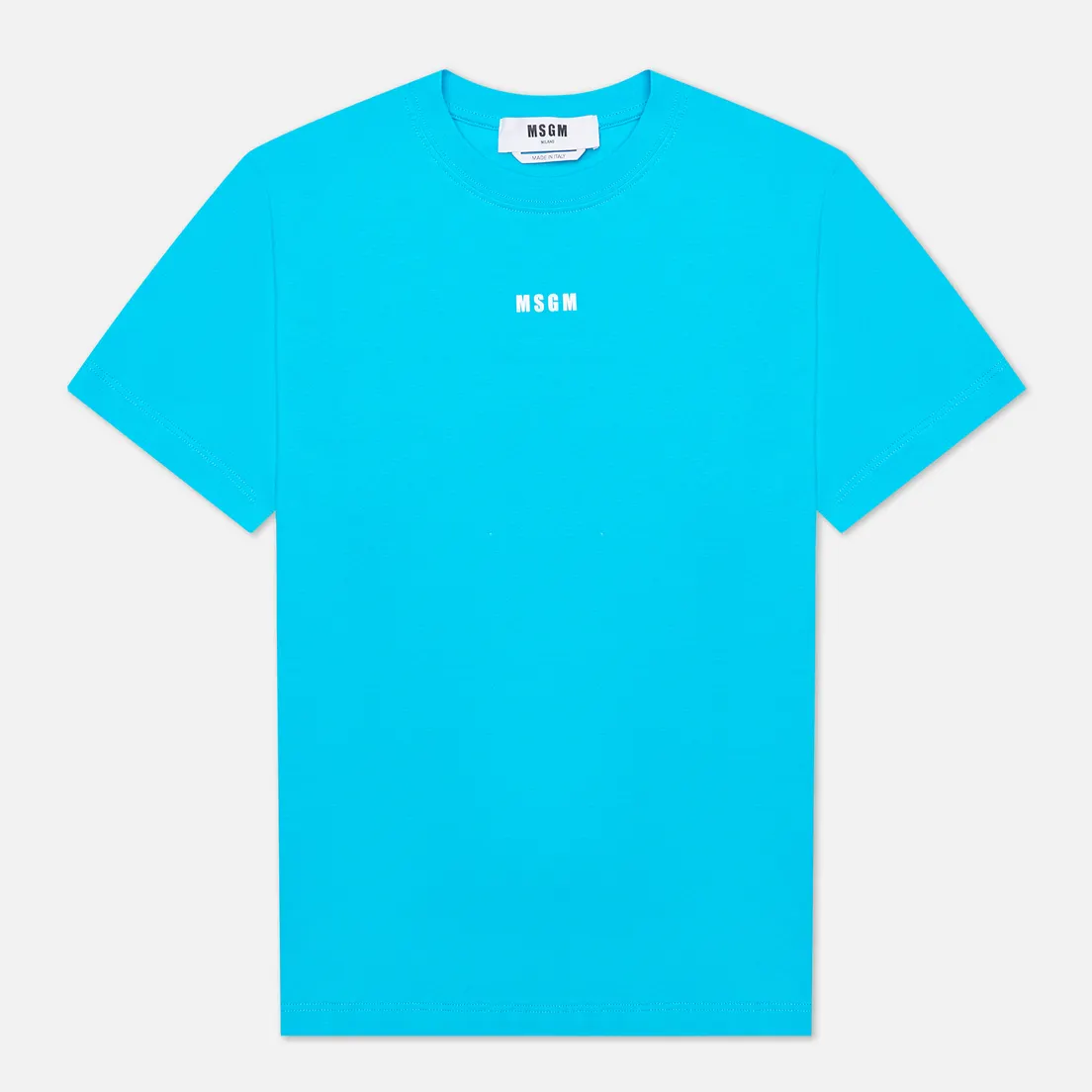MSGM Женская футболка Micrologo Seasonal Crew Neck