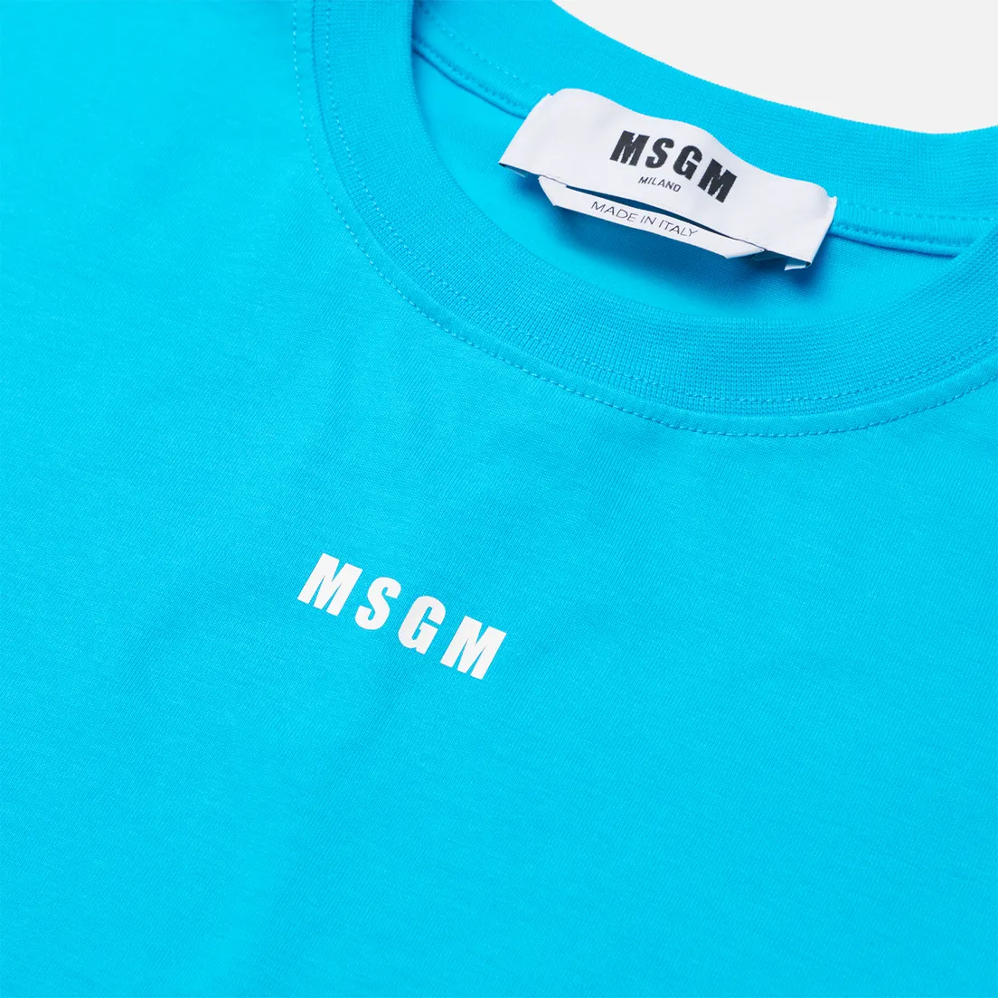 MSGM Женская футболка Micrologo Seasonal Crew Neck