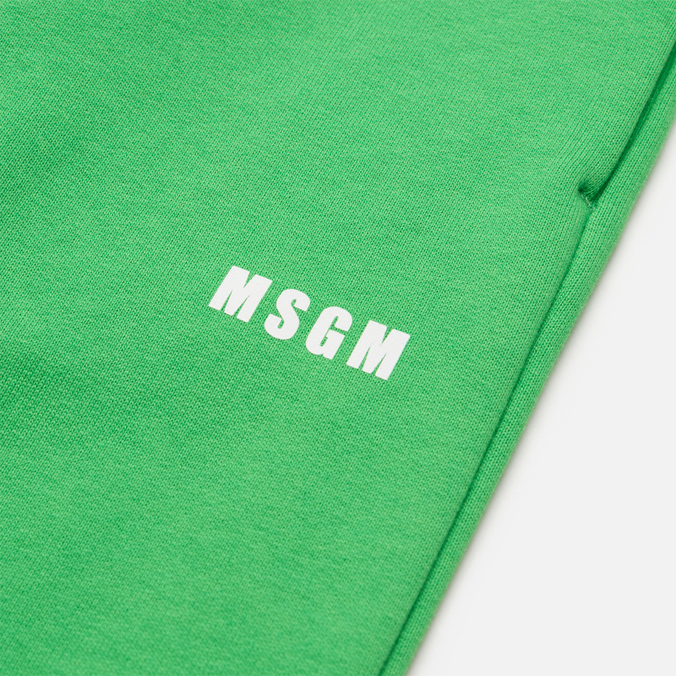 Женские брюки MSGM, цвет зелёный, размер M 3142MDP500 217999 36 Micrologo Seasonal - фото 2
