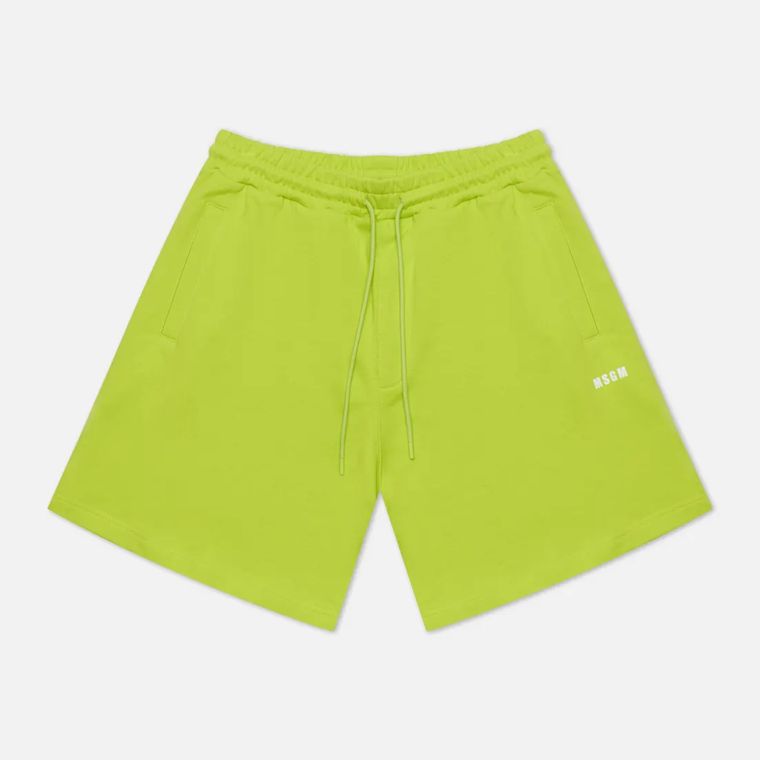 MSGM Мужские шорты Micrologo Seasonal Fleece Bermuda