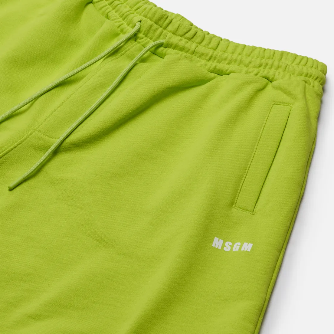 MSGM Мужские шорты Micrologo Seasonal Fleece Bermuda