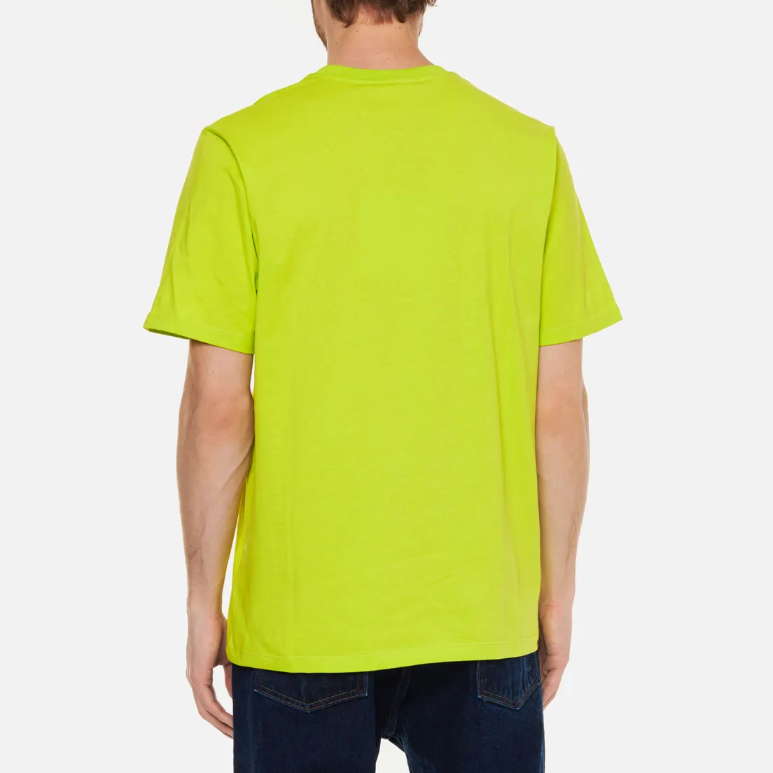 MSGM Мужская футболка Multicolor Micrologo Seasonal Crew Neck