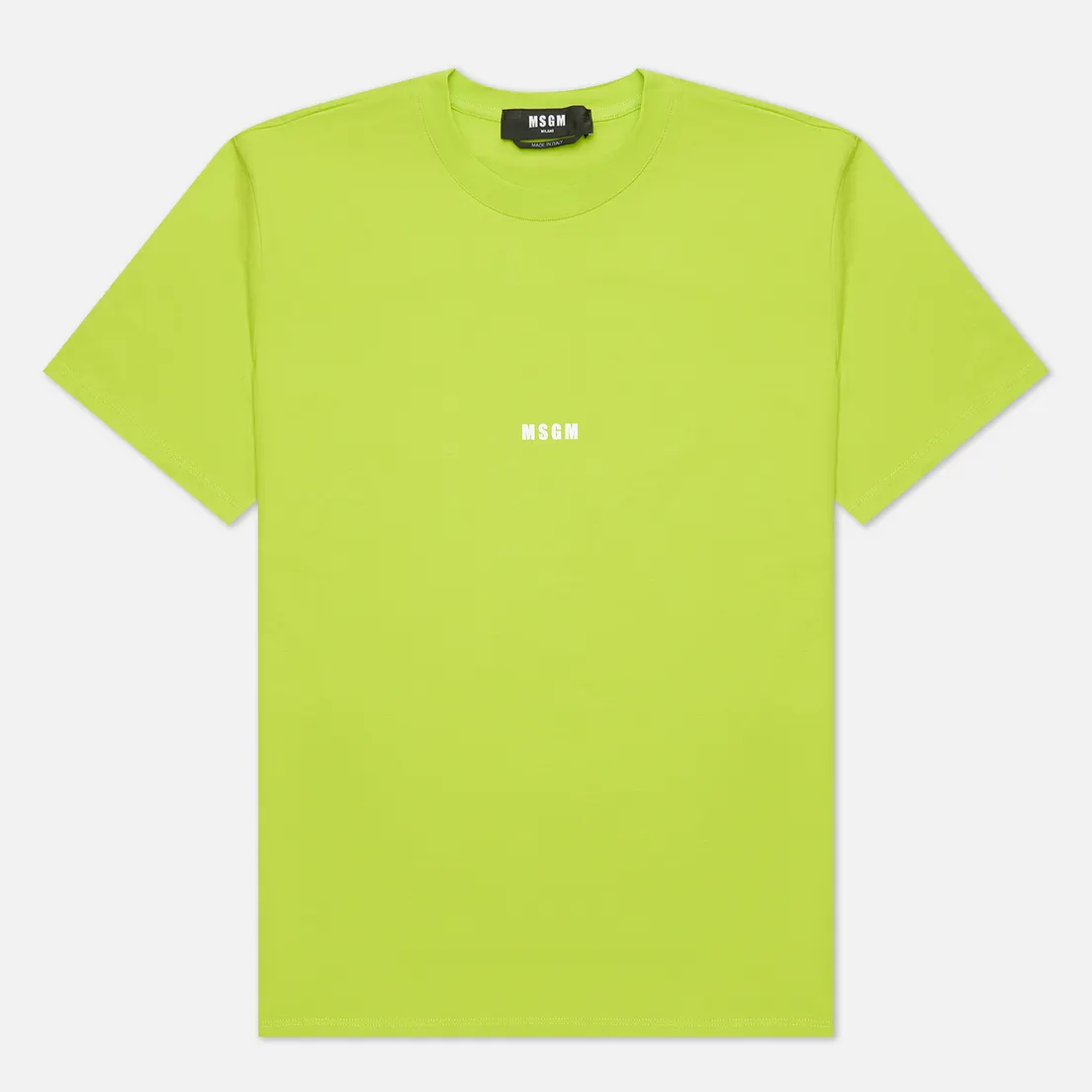 MSGM Мужская футболка Micrologo Seasonal Crew Neck