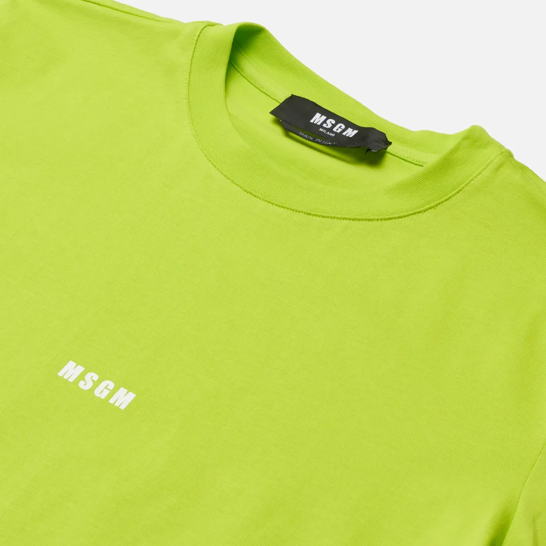 MSGM Мужская футболка Micrologo Seasonal Crew Neck