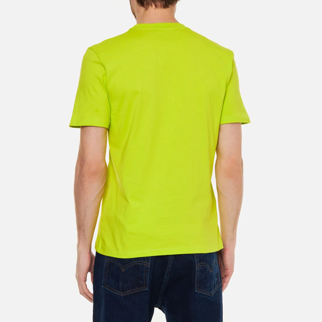 MSGM Мужская футболка Micrologo Seasonal Crew Neck