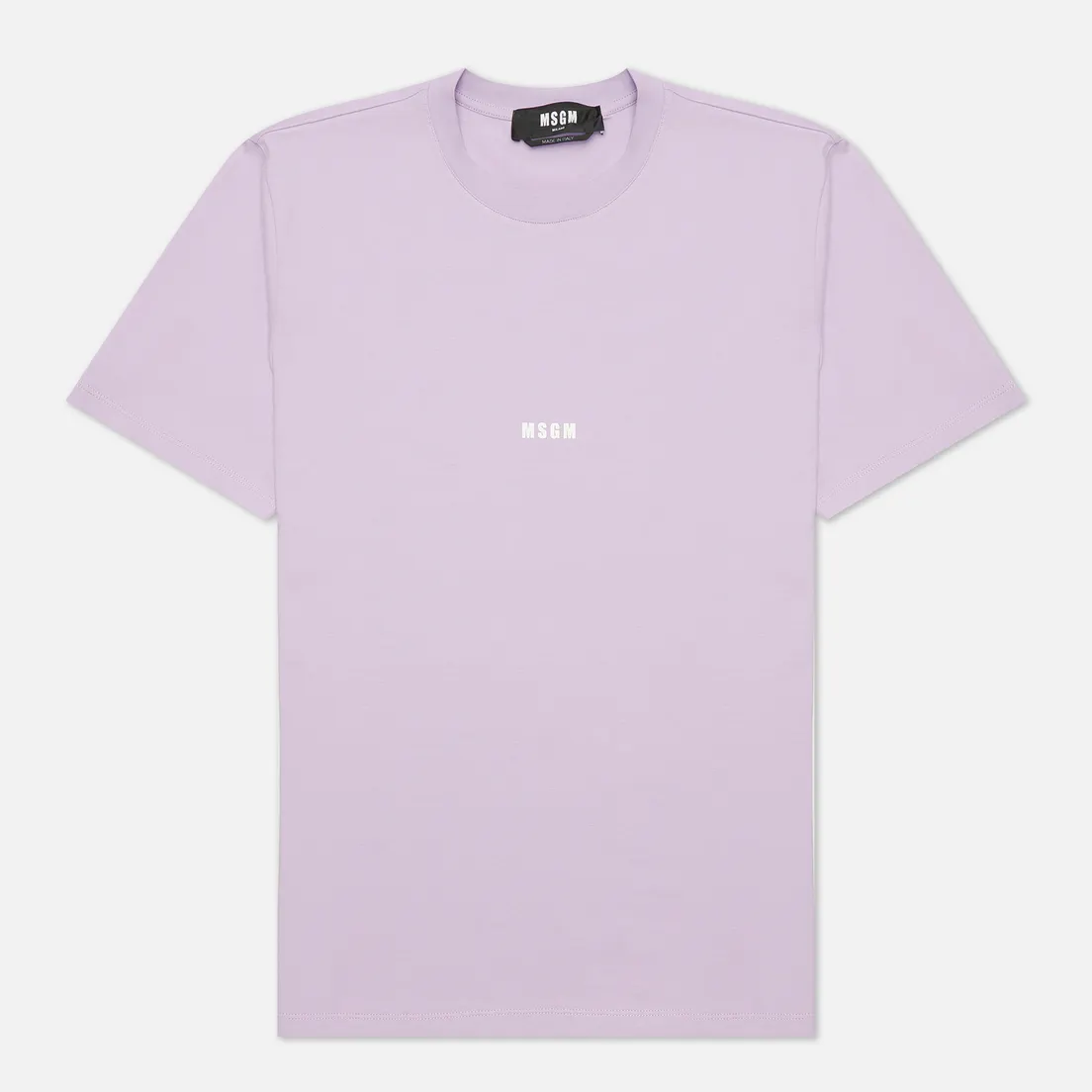 MSGM Мужская футболка Micrologo Seasonal Crew Neck