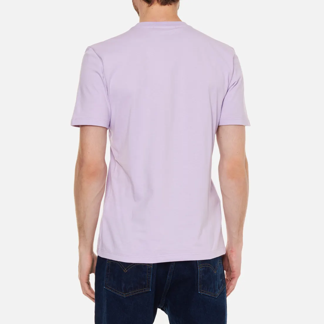MSGM Мужская футболка Micrologo Seasonal Crew Neck