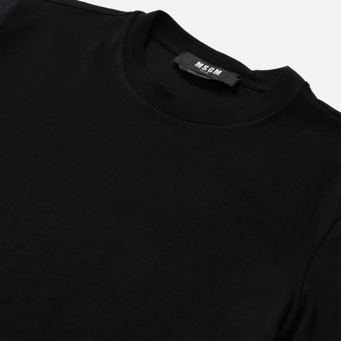 MSGM Мужская футболка Inverted Maxilogo Seasonal Crew Neck