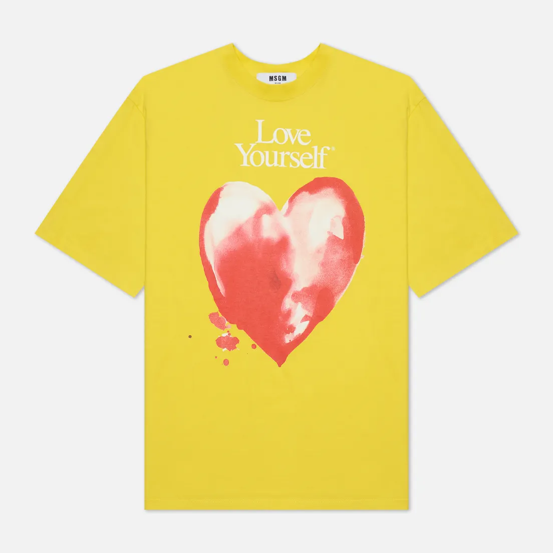 MSGM Женская футболка Love Yourself Crew Neck