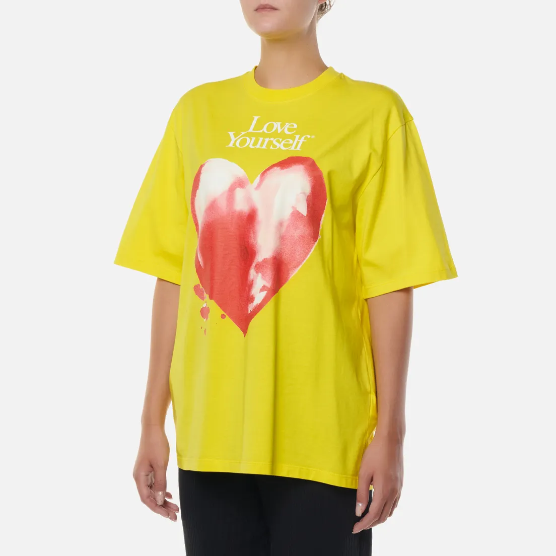 MSGM Женская футболка Love Yourself Crew Neck