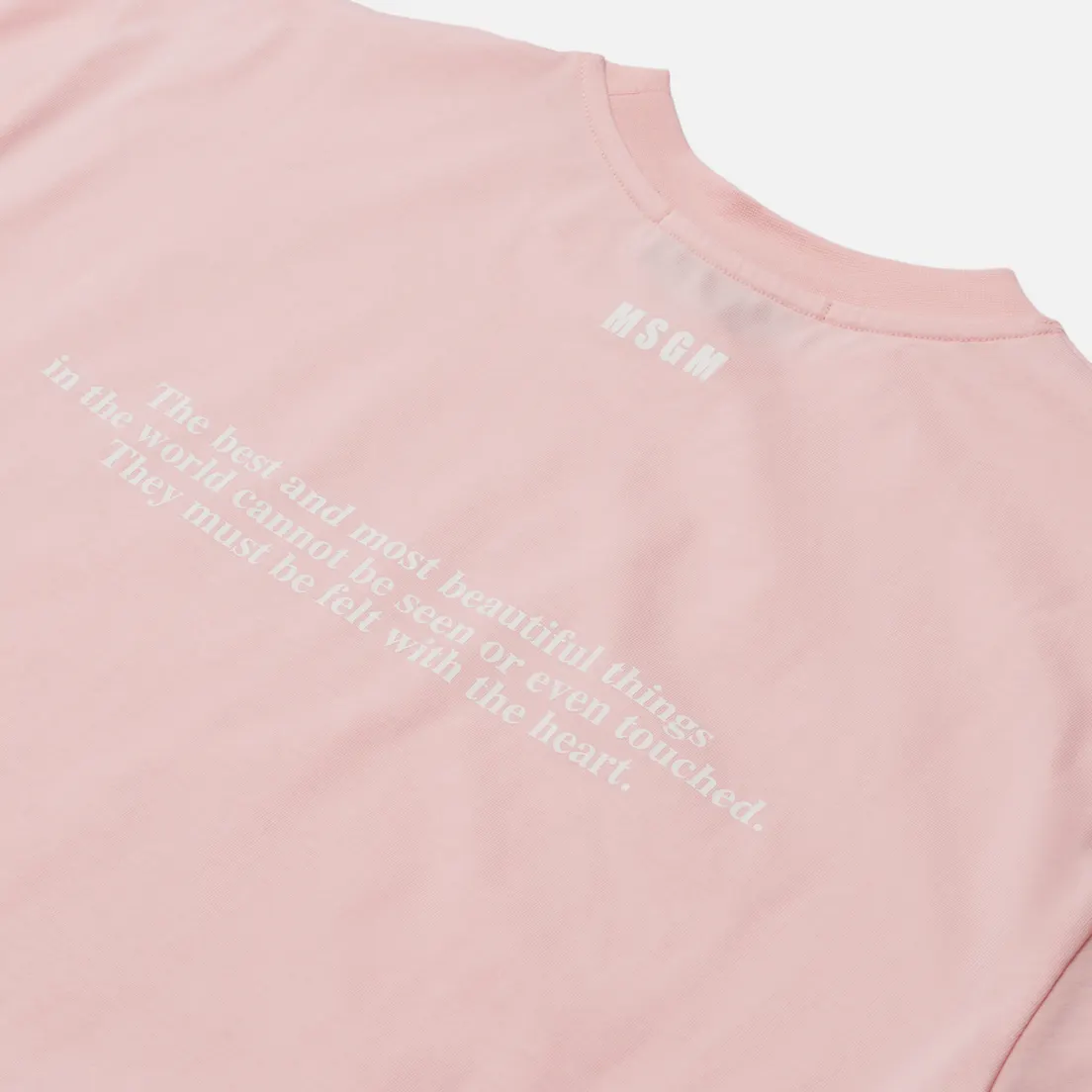 MSGM Женская футболка Love Yourself Crew Neck