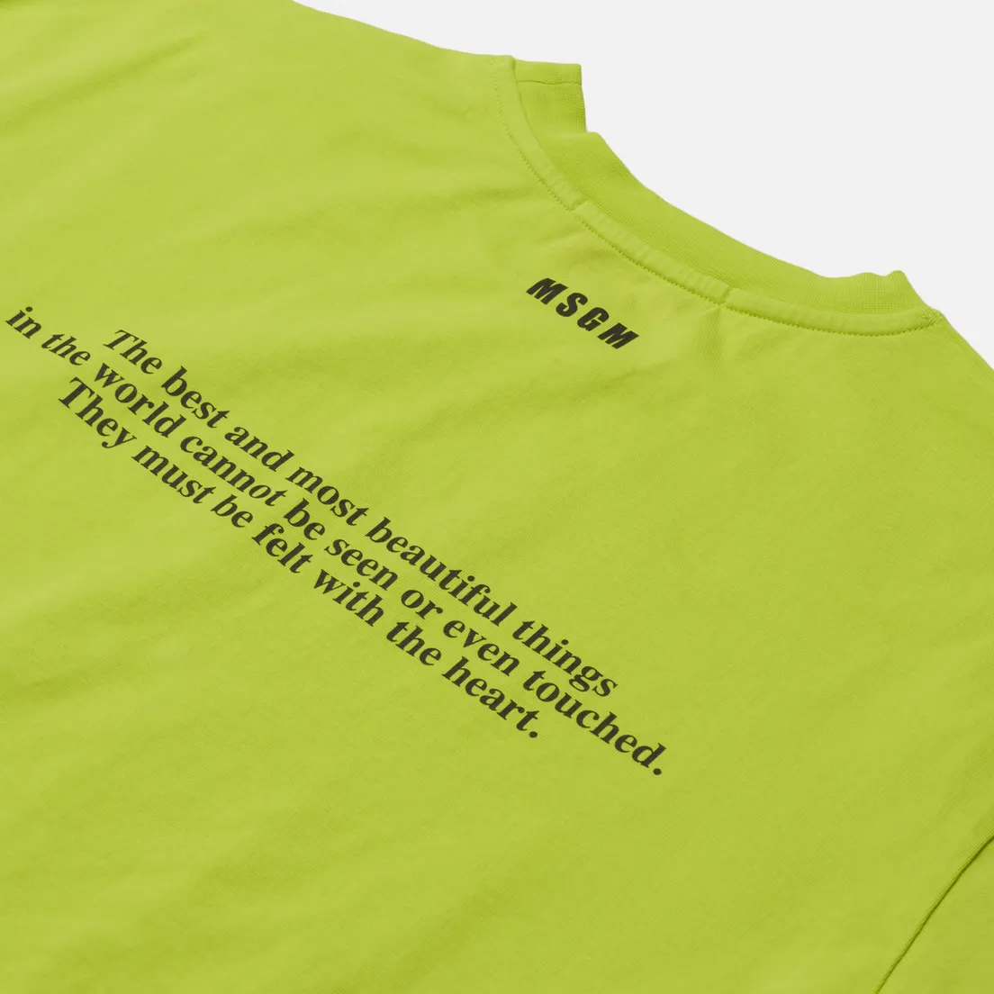MSGM Женская футболка Love Yourself Crew Neck