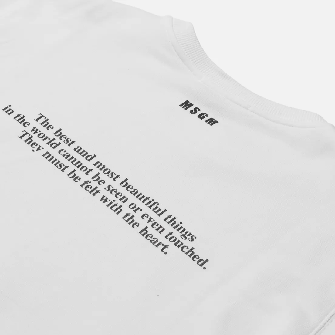 MSGM Женская толстовка Love Yourself Crew Neck