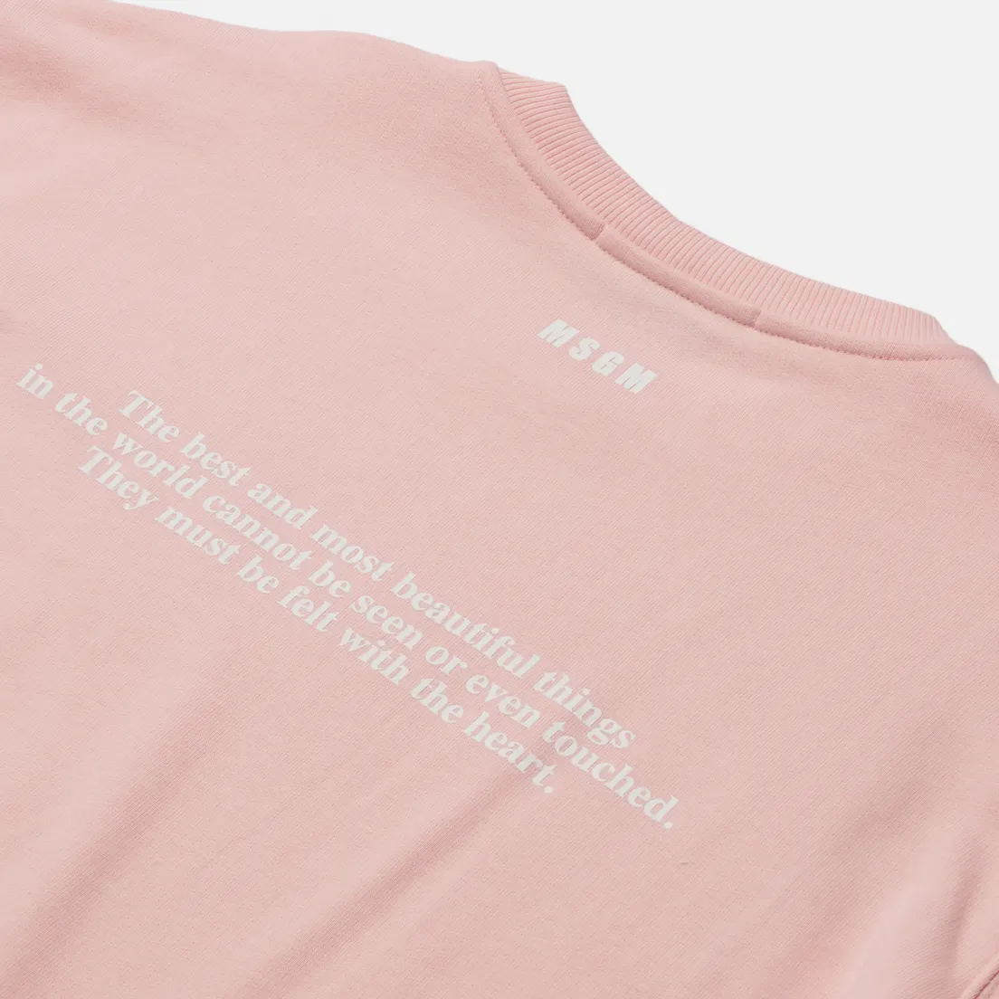 MSGM Женская толстовка Love Yourself Crew Neck